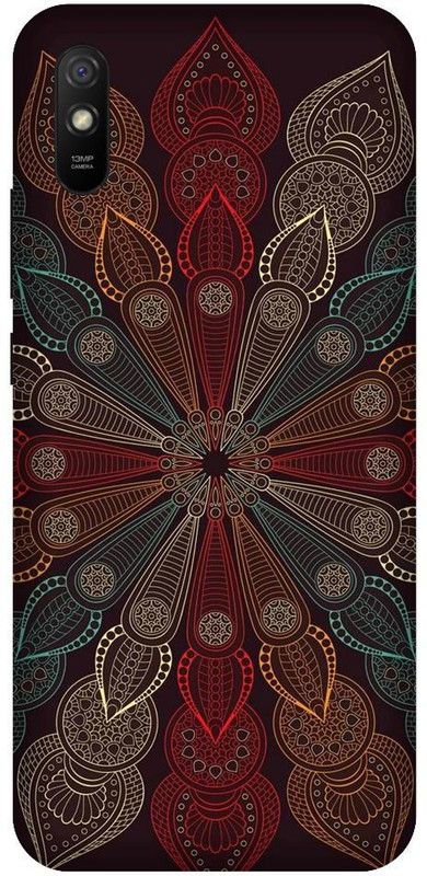 URCHIN Back Cover for Redmi 9AAbstrect, Pattern, Colour, Solid, Black, Cool  (Multicolor, Shock Proof, Pack of: 1)