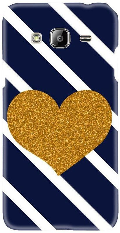 Smutty Back Cover for Samsung Galaxy J3 Pro, J320G - Golden Heart Print  (Multicolor, Hard Case, Pack of: 1)