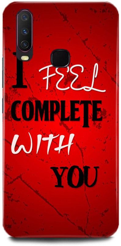 play fast Back Cover for Vivo Y15/1901 I FEEL COMLETE PRINTED  (Multicolor, Hard Case, Pack of: 1)