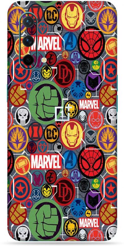 Satisfactory OnePlus Nord CE Mobile Skin  (Marble-Hero Sticker Skin With Matte Finish)