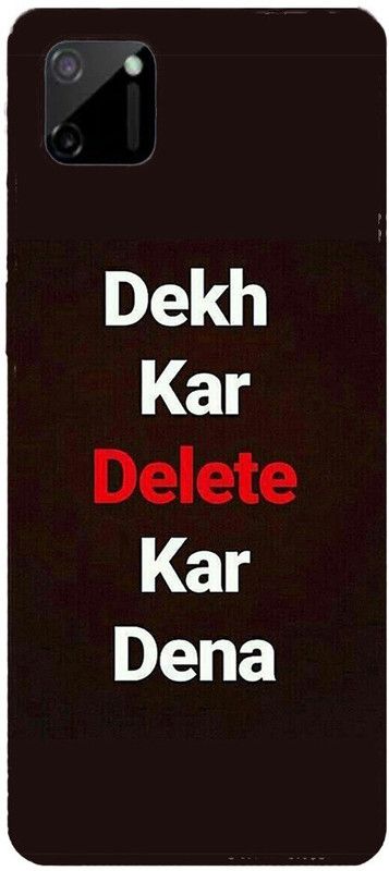 METOO Back Cover for Realme C11, Text,Shayari, Funny Quote Design Back Cover, Realme C11 back cover Print : 41  (Multicolor, Dual Protection, Silicon)