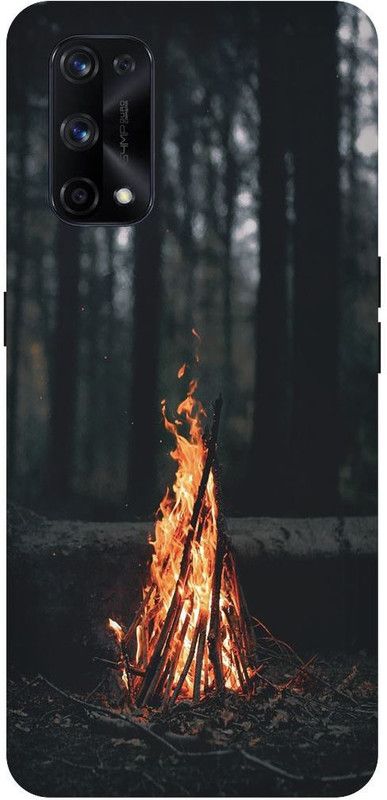 Bluvver Back Cover for Realme X7 Pro, RMX2121, Printed Fire Night nature Back Cover  (Multicolor, Hard Case, Pack of: 1)