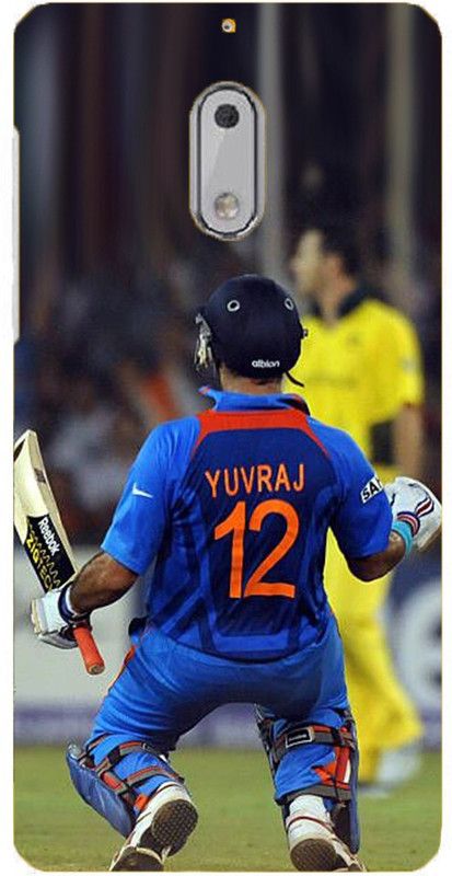 NDCOM Back Cover for Nokia 3.1 Yuvraj Sing Sixer King Printed  (Multicolor, Hard Case, Pack of: 1)