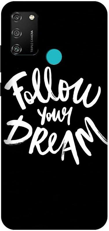 URCHIN Back Cover for Honor9A follow your dream, motivational, black  (Multicolor, Shock Proof, Pack of: 1)