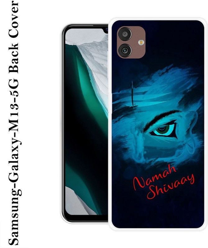 PINKLAND Back Cover for Samsung Galaxy M13 5G  (Blue, Grip Case, Silicon, Pack of: 1)