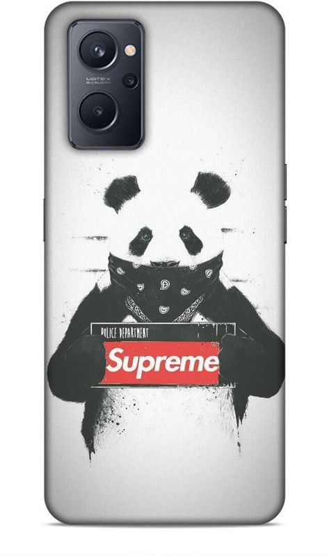 Covermania Back Cover for Realme 9i, Realme 9i 5G, Oppo A76, Oppo K10  (Black, White)