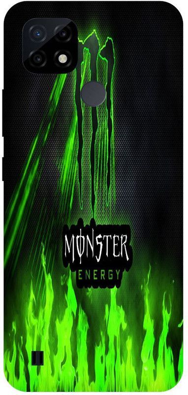 Bluvver Back Cover for Realme C21Y, RMX3261 , RMX3263, Printed Monster Logo Back Cover  (Multicolor, Hard Case, Pack of: 1)