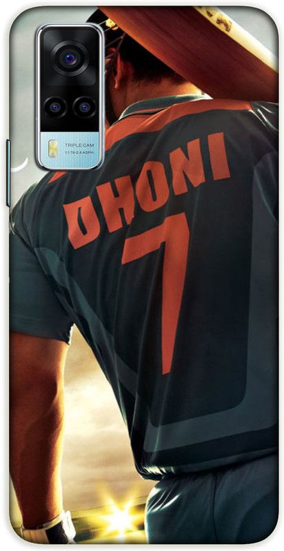 iprinto Back Cover for Vivo Y53s,Vivo Y51A M s dhoni Back Cover  (Multicolor, Hard Case, Pack of: 1)