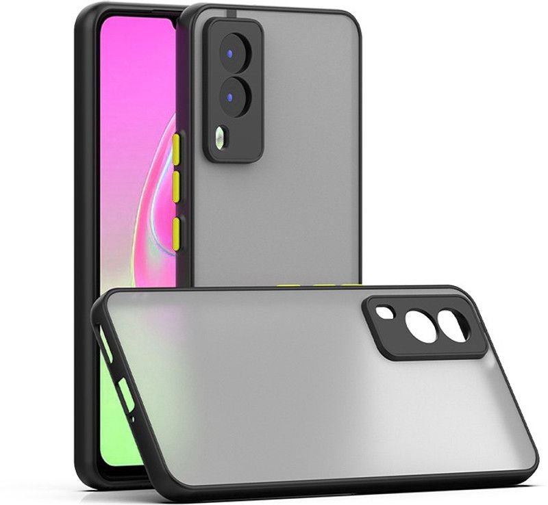 Lilliput Back Cover for Vivo V21e 5G  (Black, Pack of: 1)
