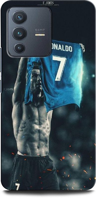 INTELLIZE Back Cover for Vivo V23 Pro 5G CRISTIANO RONALDO, RONALDO 7, CR, 7, FOOTBALL, SPORTS, REAL MADRID  (Multicolor, Hard Case, Pack of: 1)