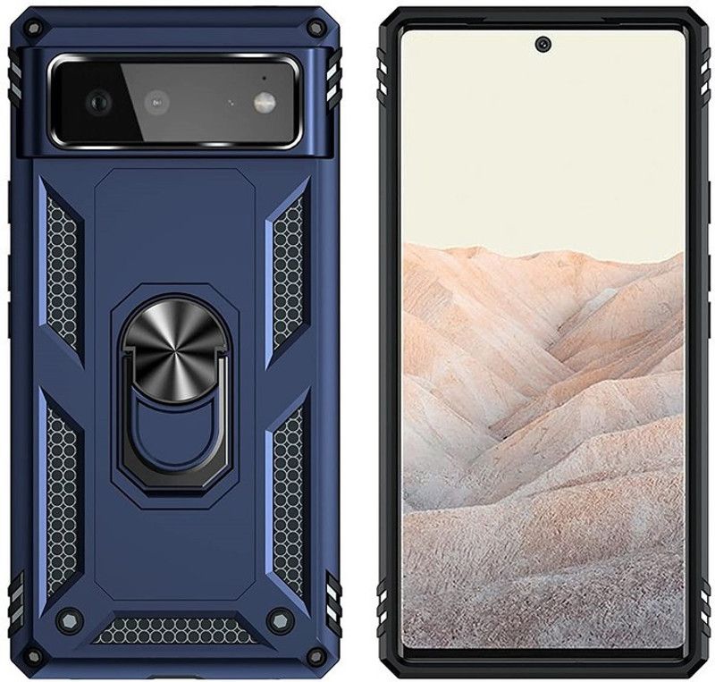 CONNECTPOINT Back Cover for Google Pixel 6 Pro 6.71"  (Blue, Rugged Armor, Pack of: 1)