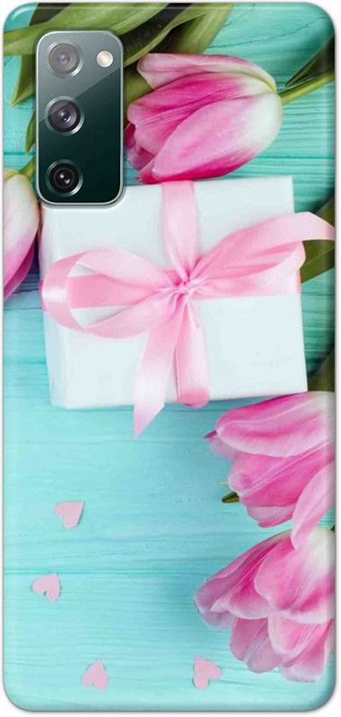NDCOM Back Cover for Samsung Galaxy S20 FE 5G Pink Flowers Love Printed  (Multicolor, Hard Case, Pack of: 1)