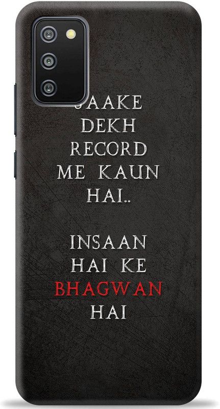 Dreamer Back Cover for Samsung Galaxy A03s  (Black, Shock Proof)