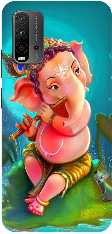 Zaplab Back Cover for Xiaomi Redmi 9 Power,M2010j19si, Ganesh Ji Printed Back cover  (Multicolor, Hard Case, Pack of: 1)
