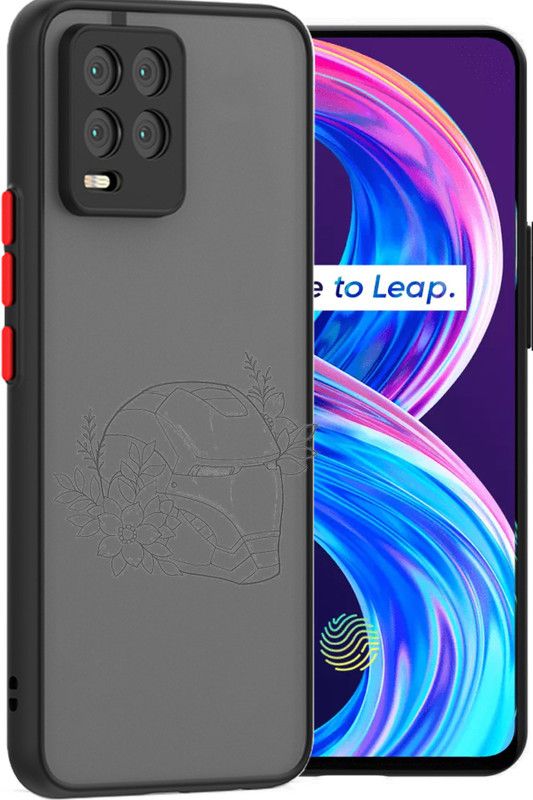 Lilliput Back Cover for Realme 8 PRO, Realme 8  (Black, Grip Case)