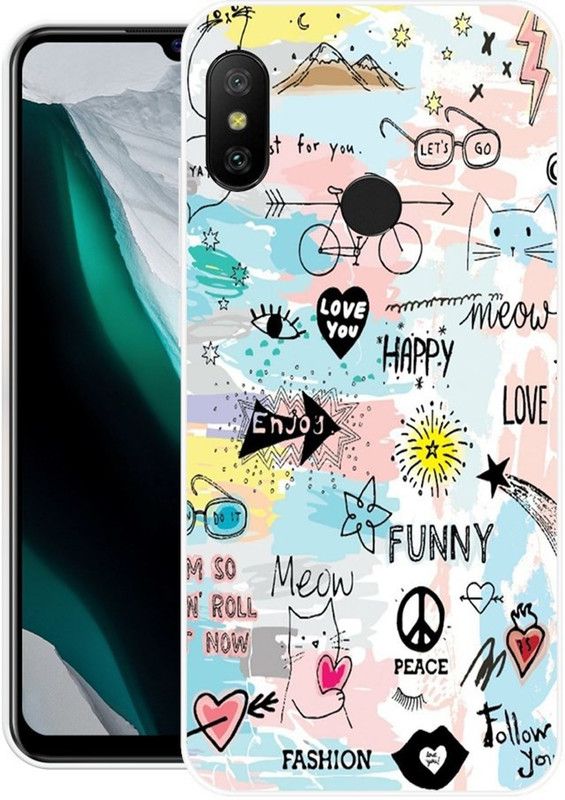 Ghanta Walaj Back Cover for Mi Redmi 6 pro  (Multicolor, Flexible, Silicon, Pack of: 1)