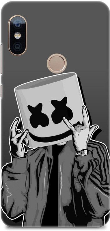 Chiraiyaa Back Cover for Mi Redmi Note 5 Pro  (Black, Grey, Hard Case, Pack of: 1)