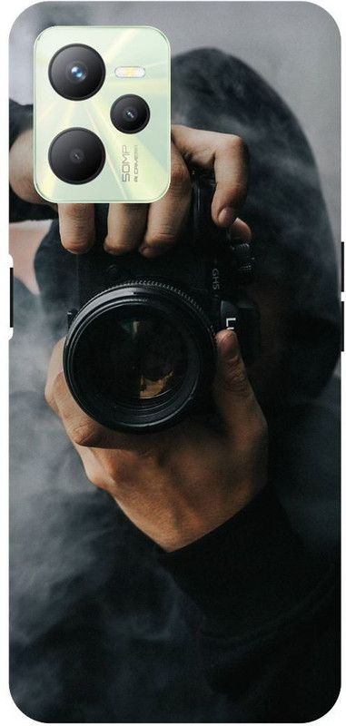 PICHKU Back Cover for REALME C35-RMX3511-CAMERA,LENS,DSLR,PHOTOGRAPHY,SHOOT,NATURE,BOYS,TRANDING,STYLISH  (Black, Hard Case, Pack of: 1)