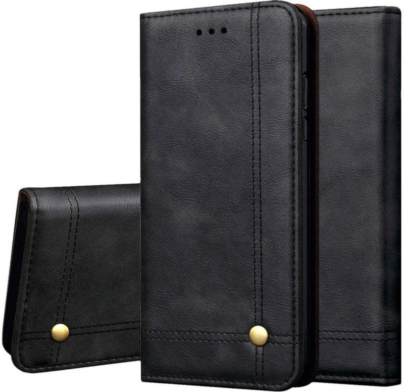 Swan Wallet Case Cover for Samsung Galaxy M30  (Black, Cases with Holder)
