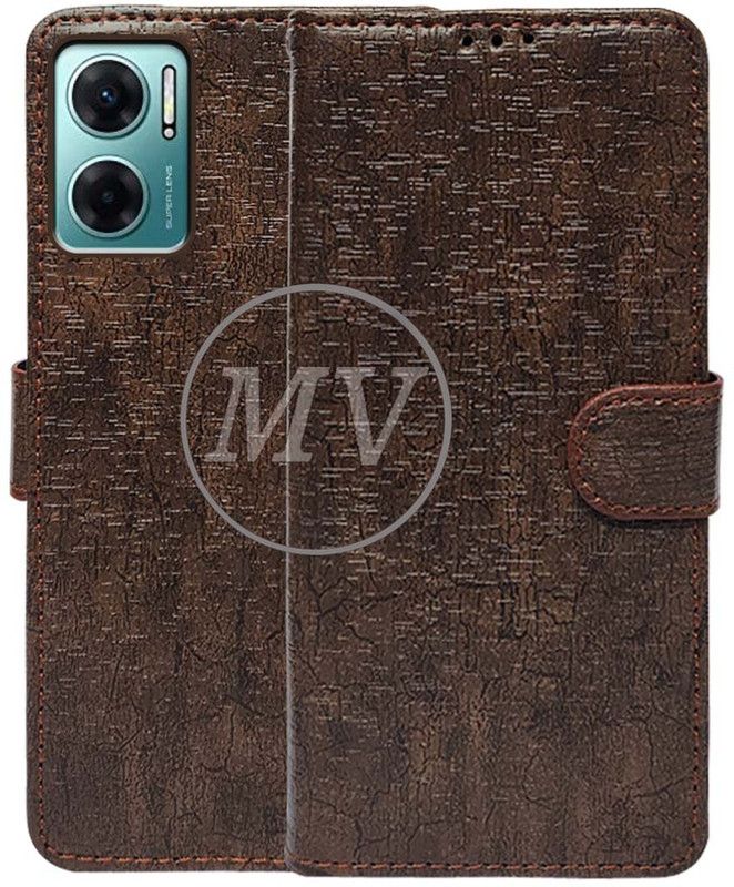 MV Back Cover for Redmi 11 Prime 5G  (Brown, Cases with Holder, Pack of: 1)