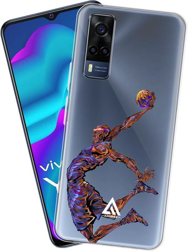 Adrenex Back Cover for vivo Y53s  (Multicolor, Grip Case, Silicon, Pack of: 1)