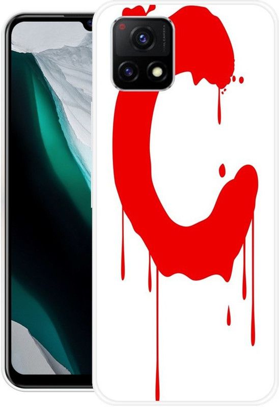 JAYFOX Back Cover for Vivo Y31S  (Red, White, Silicon)