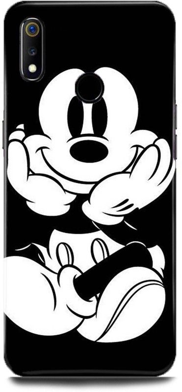 MP ARIES MOBILE COVER Back Cover for realme 3i, RMX1827, Mickey Mouse Art Cartoon Teddy Doll back cover for girls  (Multicolor, Hard Case, Pack of: 1)