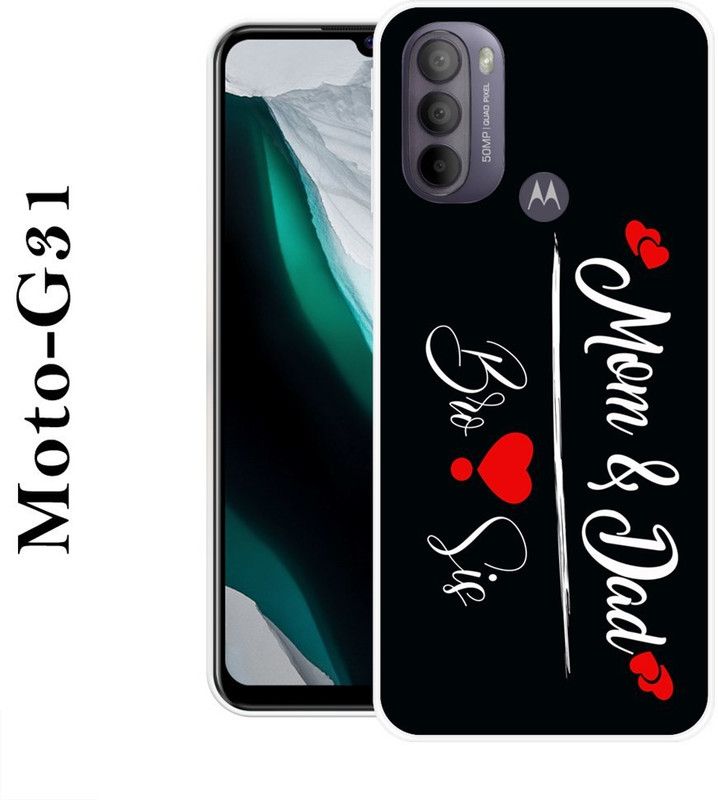 VITARO Back Cover for Motorola Moto G31  (Black, White, Grip Case, Silicon)