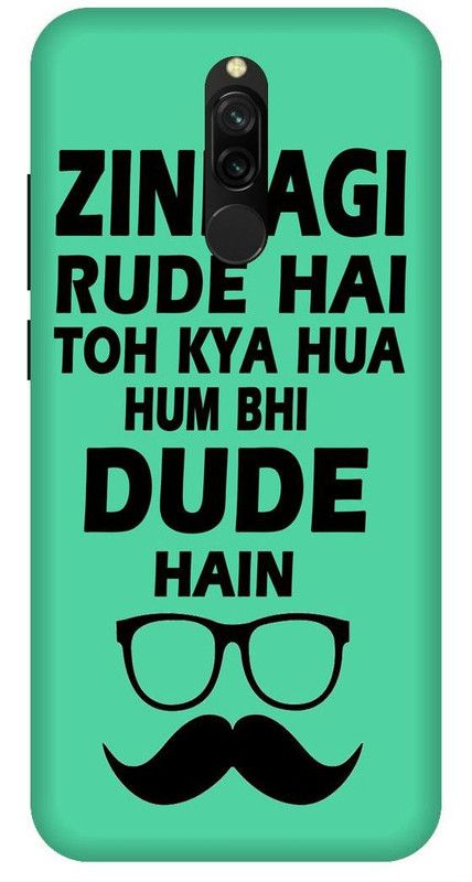 SSMORYA Back Cover for Mi Redmi 8 Goggle Printed Back Cover  (Multicolor, Waterproof, Pack of: 1)