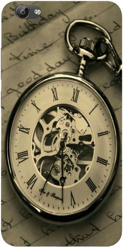 Golden Mask Back Cover for Vivo Y69 Pocket Clock  (Multicolor, Waterproof, Silicon, Pack of: 1)