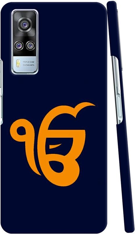 GIFT4EVER Back Cover for VIVO Y51  (Blue, Orange, Pack of: 1)