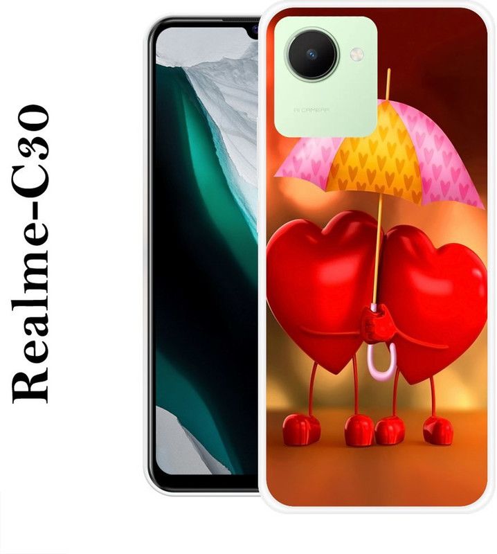 REALKING Back Cover for Realme C30  (Multicolor, Grip Case, Silicon)