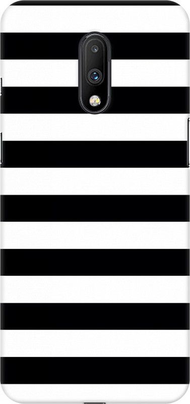 Coberta Case Back Cover for Oneplus 7  (Black, White)