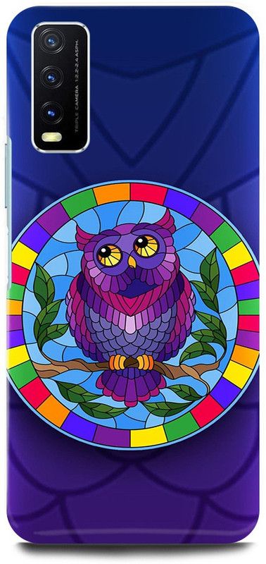 play fast Back Cover for Vivo Y20G, v2065 TRIPPY, OWL, NIGHT, WATCH, BEOGRAD, ABEJ  (Purple, Hard Case, Pack of: 1)