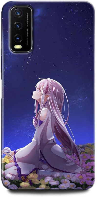 INDICRAFT Back Cover for Vivo Y12G, V2068 ANIME, GIRL, ANIMATION FINE ART GIRL, ANIME  (Multicolor, Dual Protection, Pack of: 1)
