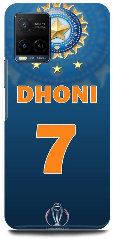 play fast Back Cover for Vivo Y21A, V2149 MS, DHONI, MAHENDRA, SINGH, DHONI  (Blue, Hard Case)