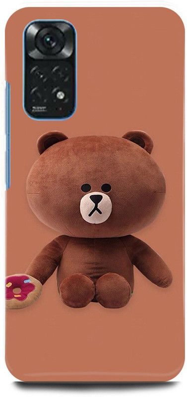 play fast Back Cover for POCO M4 Pro TEDDY, BEER, PANDA, BHALU, LOVE  (Brown, Hard Case, Pack of: 1)