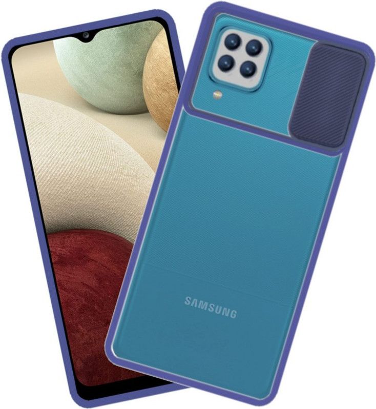 MOZIKON Back Cover for SAMSUNG Galaxy F12, SAMSUNG Galaxy M12, SAMSUNG Galaxy A12  (Blue, Hard Case, Pack of: 1)