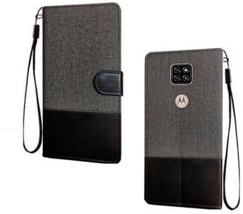 YuniKase Back Cover for Motorola E7 Plus  (Black, Dual Protection, Pack of: 1)