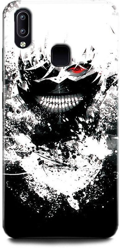 WallCraft Back Cover for Vivo V11, Vivo 1806 KANEKI, TOKYO GHOUL, ANIME  (Multicolor, Dual Protection, Pack of: 1)