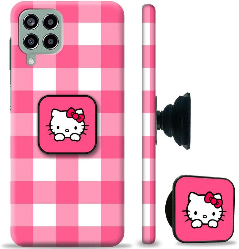 Swagr Back Cover for Samsung Galaxy M33 5G  (Pink, White, Cases with Holder, Pack of: 1)