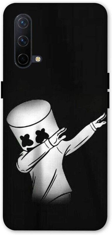 NDCOM Back Cover for OnePlus Nord CE 5G  (Black, White, Hard Case)