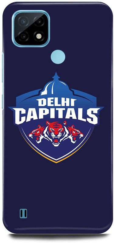 FRONK Back Cover for Realme C21Y, RMX3261, DELHI, CAPITALS, IPL, TEAM, LOGO  (Purple, Hard Case, Pack of: 1)