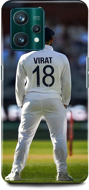 play fast Back Cover for realme 9i, RMX3491 VIRAT, KOHLI, INDIAN, PLAYER, CRICKETER, RCB  (White, Hard Case, Pack of: 1)