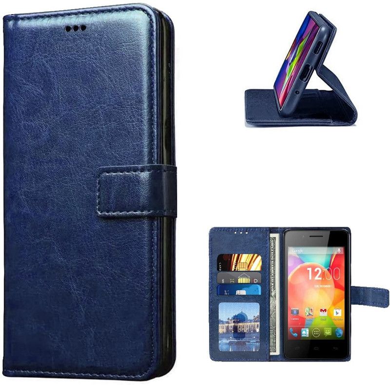 Coverage Flip Cover for Apple iPhone 8 Plus  (Blue, Matte Finish, Pack of: 1)