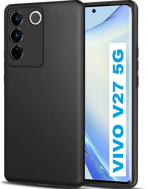 DSCASE Back Cover for VIVO V27 5G, vivo v27 5g, VIVO V27, (CA)  (Black, Pack of: 1)