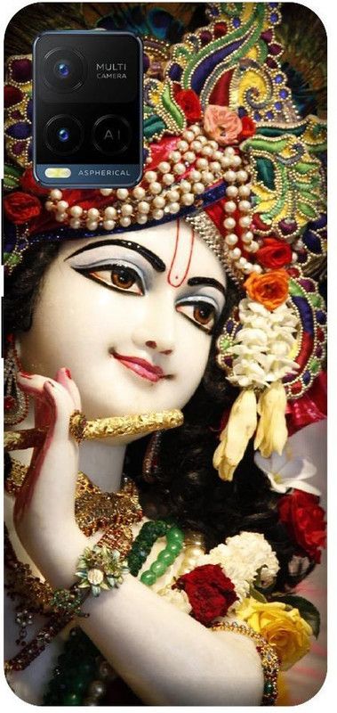 BYXIS Back Cover for Vivo Y21 Krishna, Bal Krishna, Makhanchor, Cute, Little krishna, God  (Multicolor, Shock Proof, Pack of: 1)