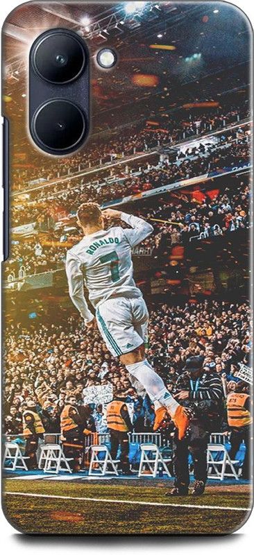 WallCraft Back Cover for Realme C33, RMX3624 CRISTIANO RONALDO, REAL MADRID, FOOTBALL, JERSEY  (Multicolor, Dual Protection, Pack of: 1)