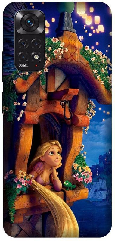Yoprint Back Cover for Redmi Note 11 5G Cartoon Girl Printed Printed cover  (Multicolor, Hard Case)