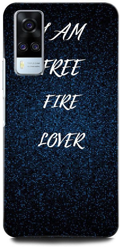 INTELLIZE Back Cover for Vivo Y53s V2058 FREEFIRE, JUEGO, GUN, METAL, FIRE, BACKGROUND, FREEFIRE LOVER  (Multicolor, Hard Case, Pack of: 1)
